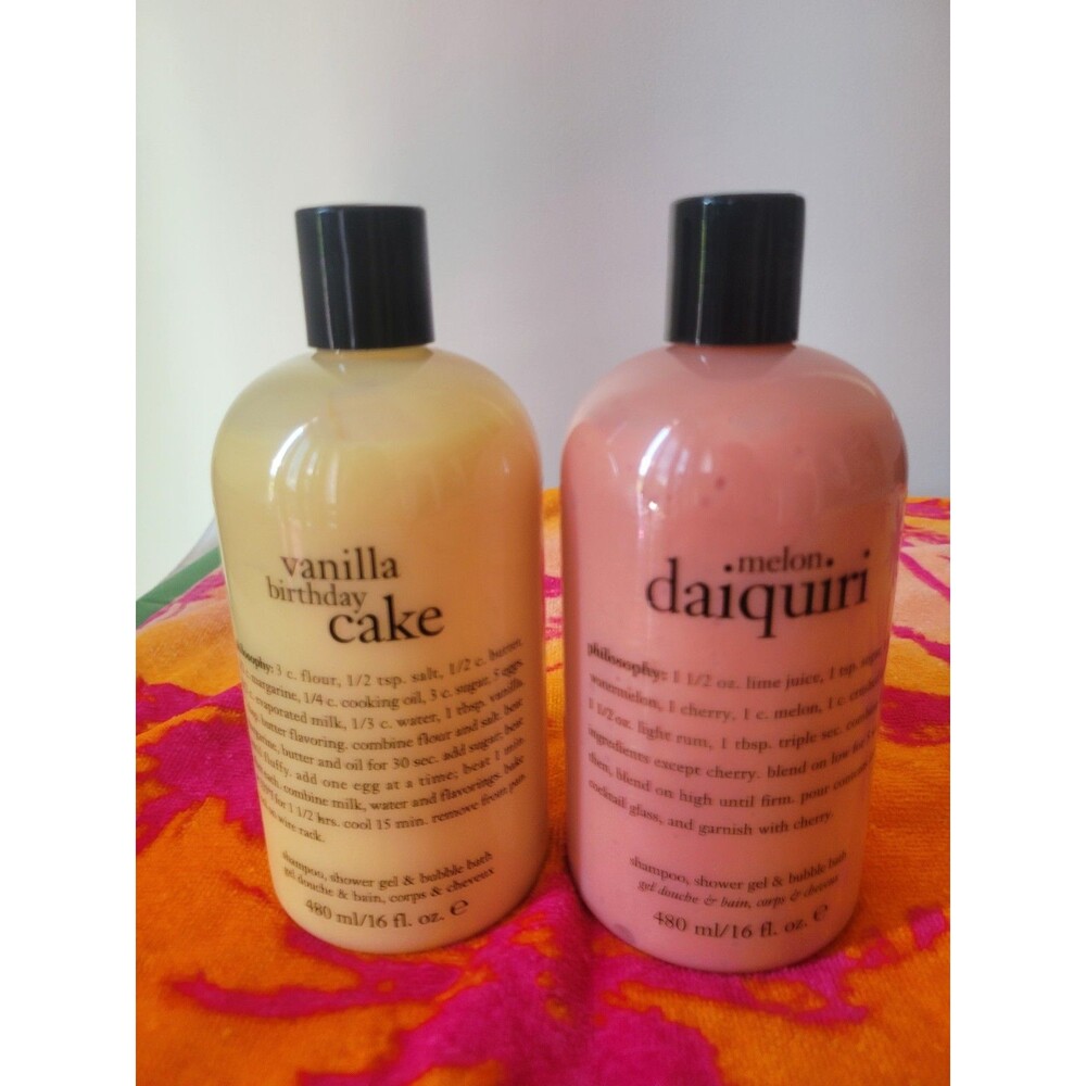 Vanilla Birthday Cake & Melon Daiquiri Philosophy 3-in-1 Shower Gel 16oz